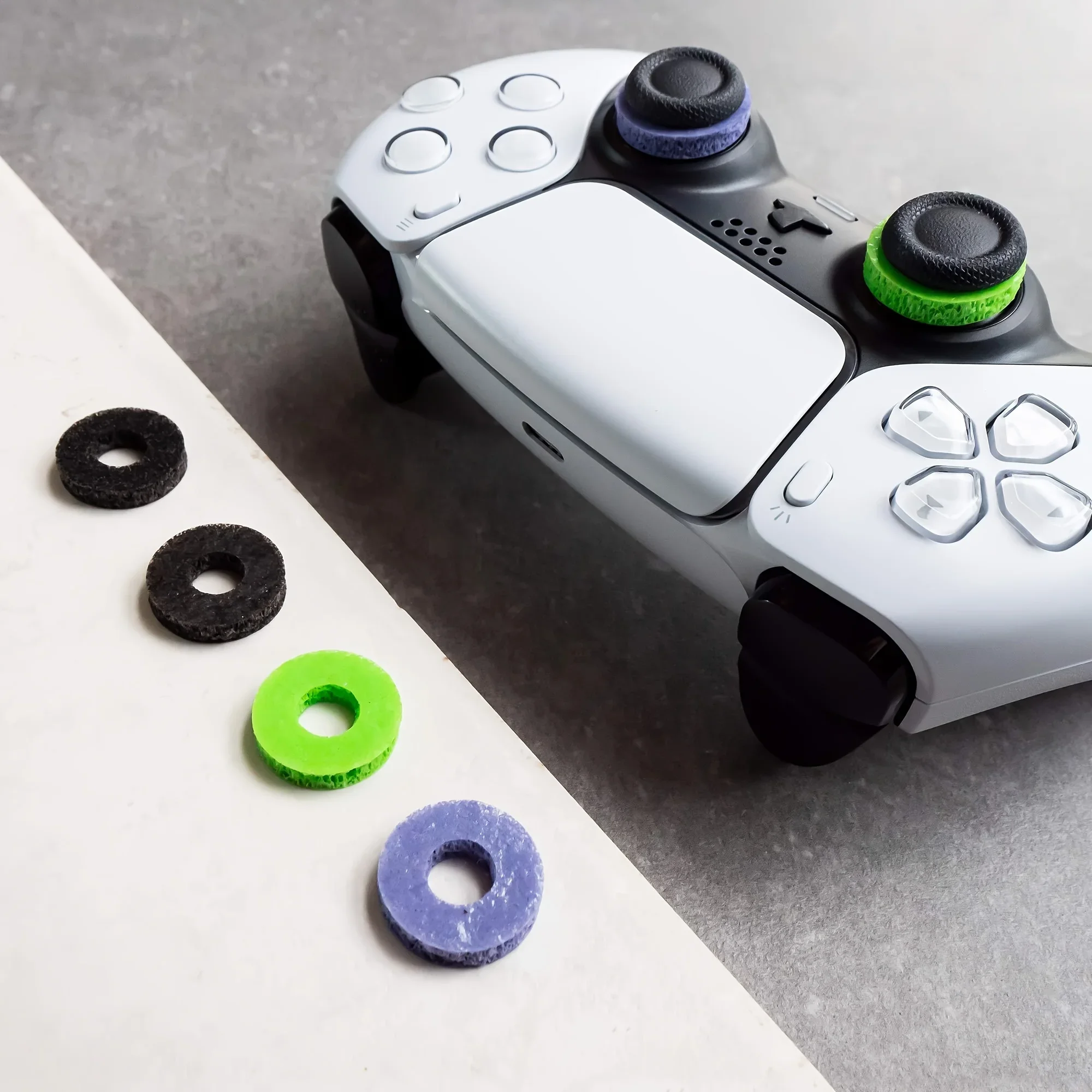 6-Pack Silicone Aim Assist Rings for PS5/PS4/Xbox/Switch Pro/Scuf Controllers - Precision Grip Motion Control Non-Electric Tools