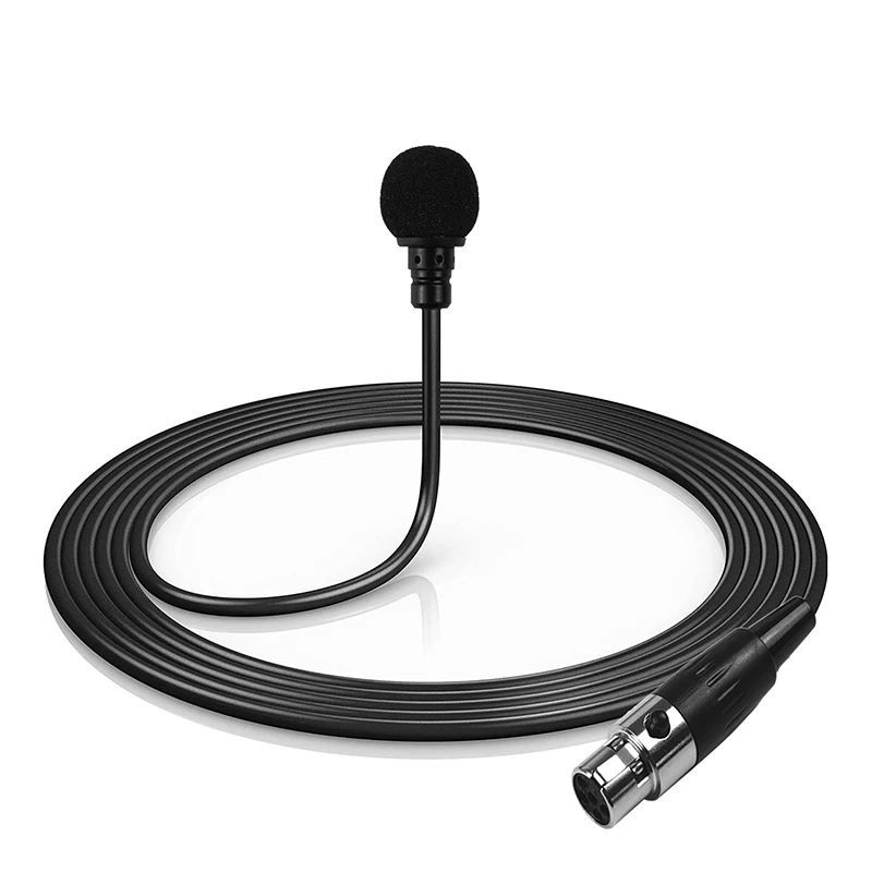 Canfon Lavalier Microphone, Cardioid Pickup Pattern, Five Needle mini XLR Audio Output Interface