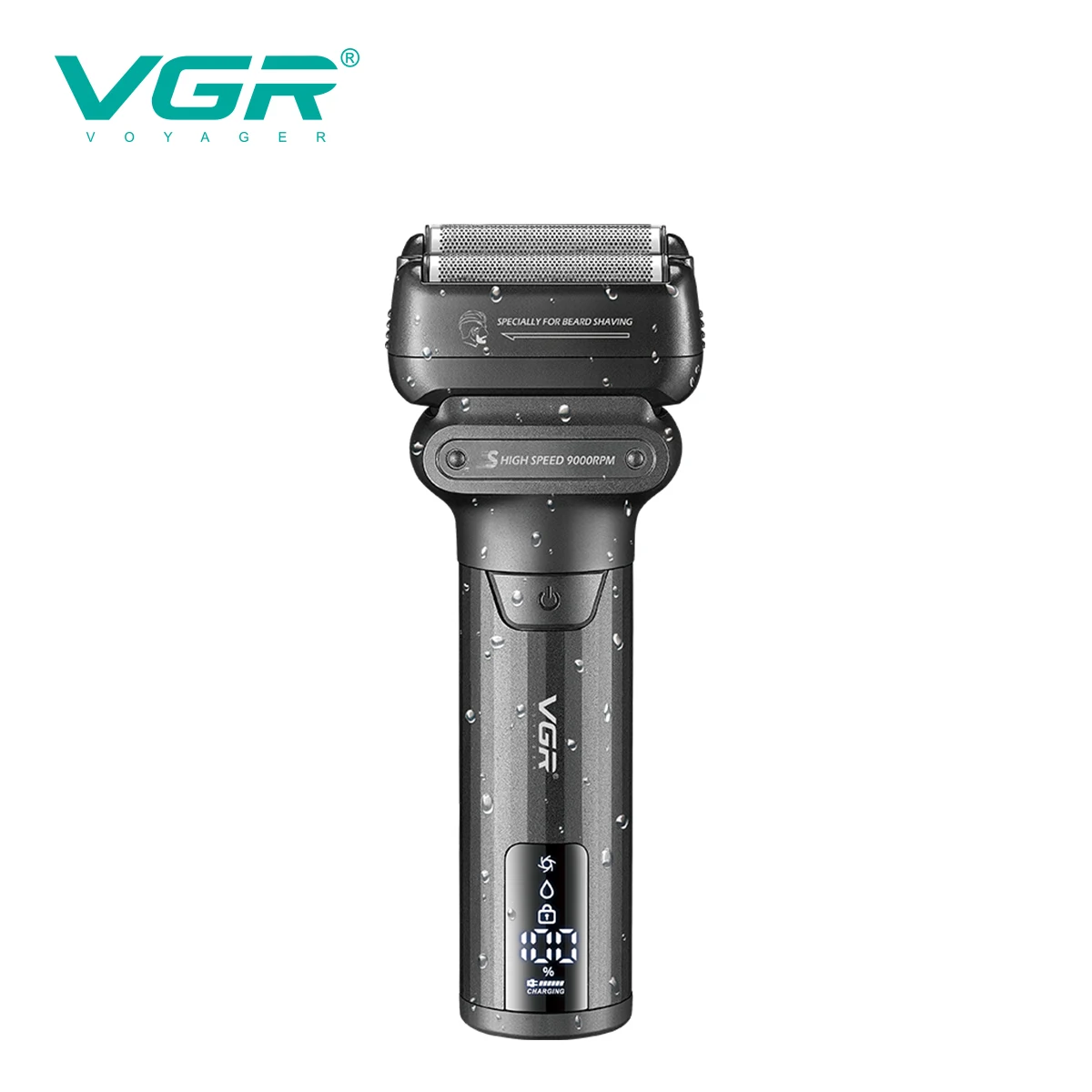 VGR Shaver Professional Beard Trimmer Electric Shaver Waterproof Razor 9000 RPM Shaving Machine Portable Shaver for Men V-368 image 6