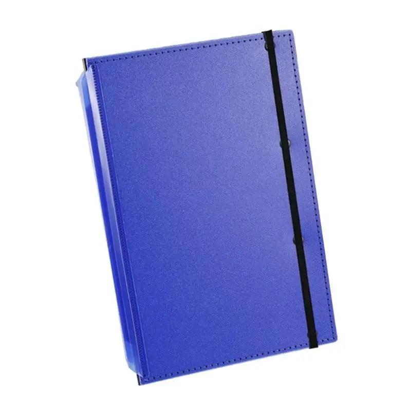 

Folding Clipboard Pocket Writing Pad with Elastic Band Foldable Document Folder