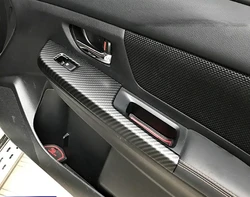 Suitable for Subaru 2015 2016 2017 XV carbon fiber window lift button control panel armrest frame