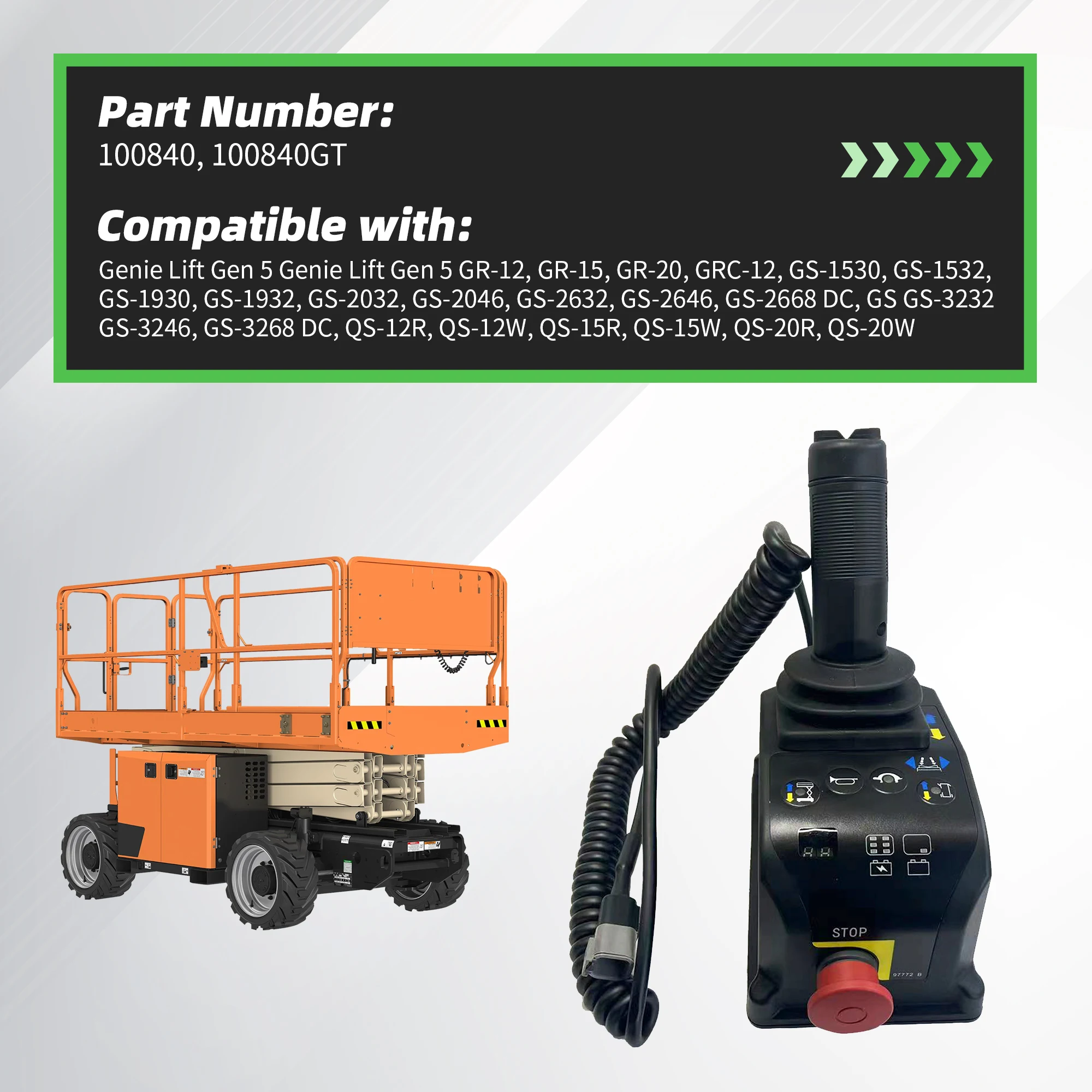 Scissor Lift Control Box 100840GT 100840 for Genie Gen 5 GR-12 GR-15 GR-20 GS-1530 GS-1930 GS-2632 GS-2646