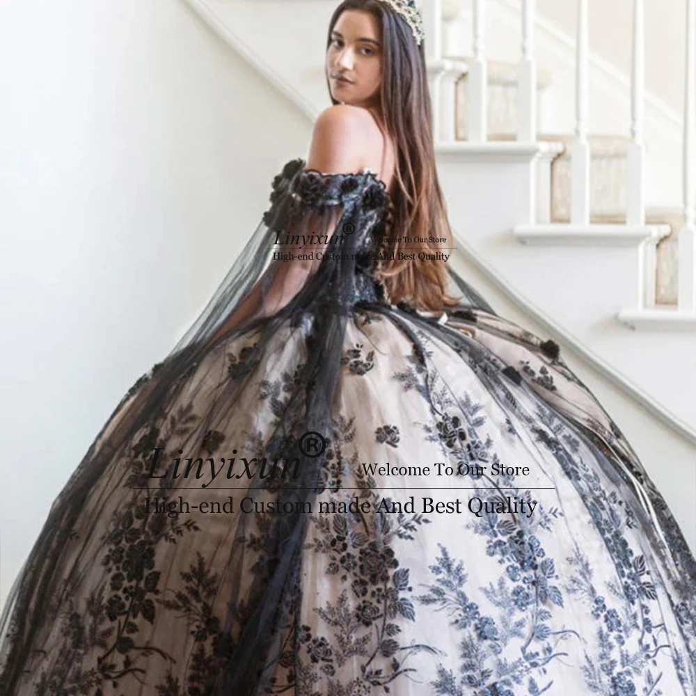 

Gorgeous Off Shoulder Quinceanera Dresses 2025 Tulle Flowers Graduation Birthday Party Ball Gown Customized abiti da cerimonia