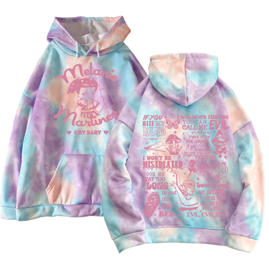 Cry Baby Melanie Martinez The Trilogy Tour 2024 Portals Album Melanie Martinez Tie Dye Hoodie Hoodies Unisex