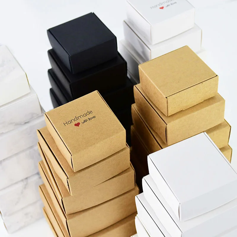 6pcs Paperboard Packaging Boxes for Christmas Birthday Wedding Gift Wrap Box Wholesale Package Box for Business Small