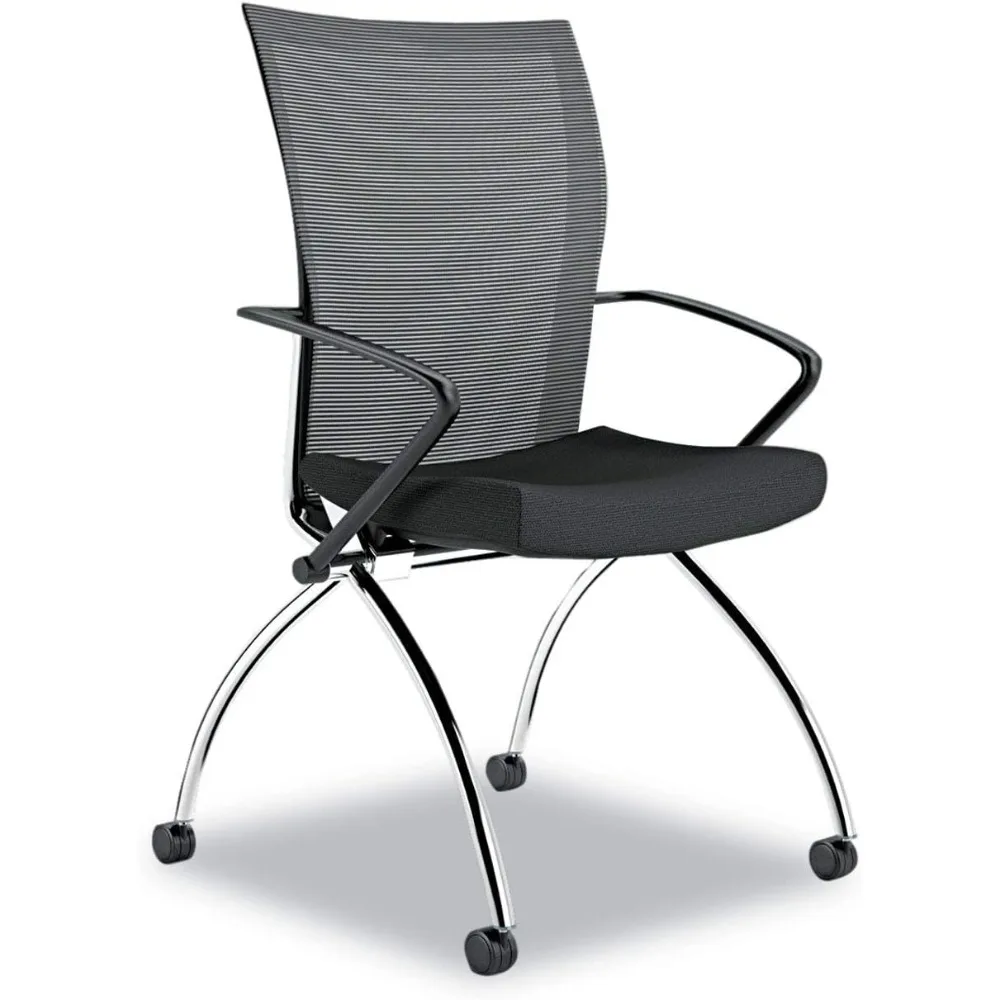

Black Valore High-Back Chairs for Guests (Pair)