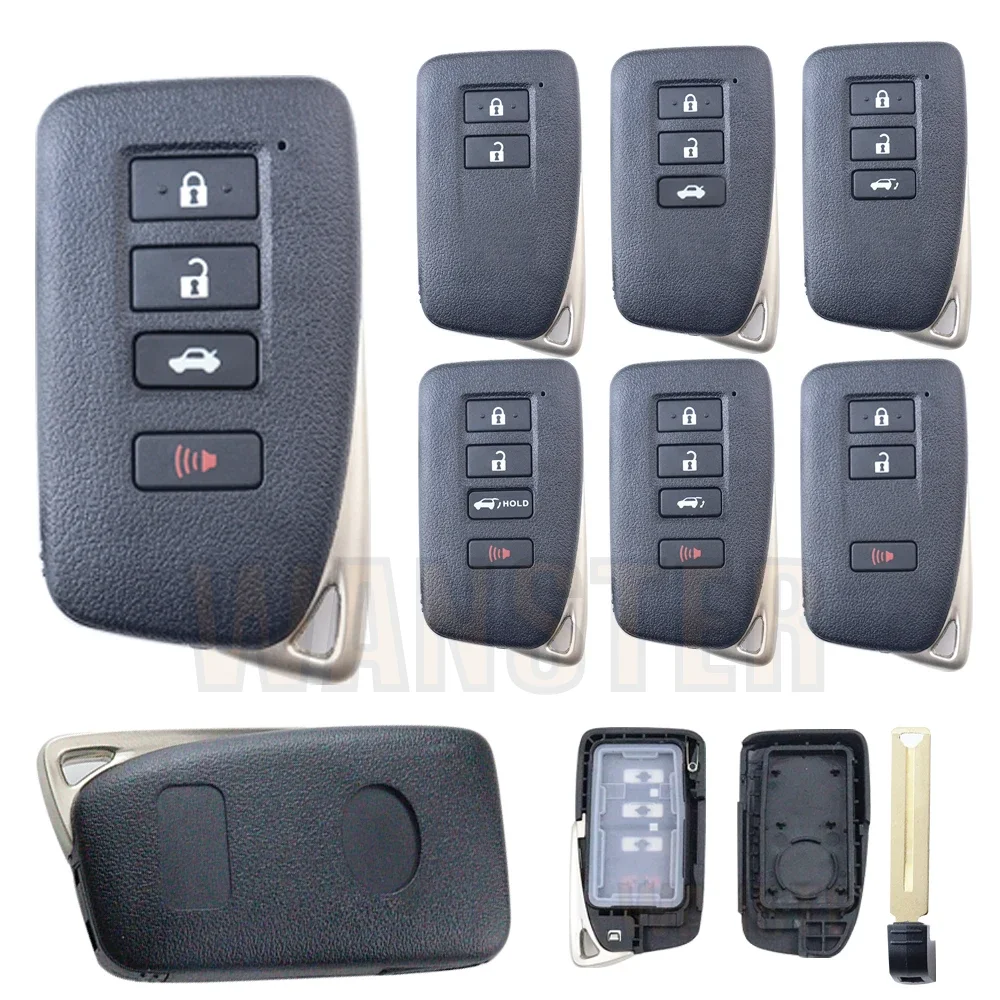 2 3 4 Bottons Car Key Fob Case Shell Housing for LEXUS ES350 LS/ES/GS/NX/RX/GX/UX 200 260 300 350 GS300 GS350 IS250 ES250 NX200