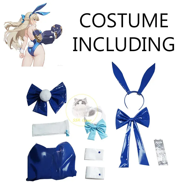 Anime Blue Archive Asuma Toki Cosplay Costume Sexy Bunny Uniform Full Set Jumpsyit Halloween Party Role Play Clothing6;d'3,h'7.b