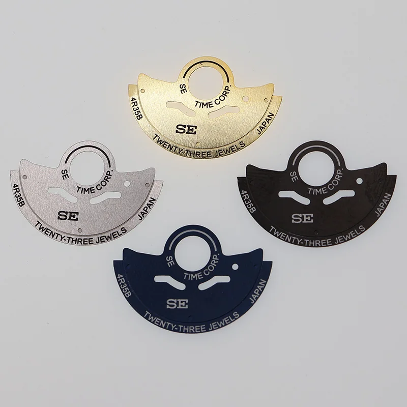 Silver Gold Wave Style NH35 Rotor Sticker Automatic Hammer for Seiko Mod Parts NH34 NH36 Modify Watch Spear Parts