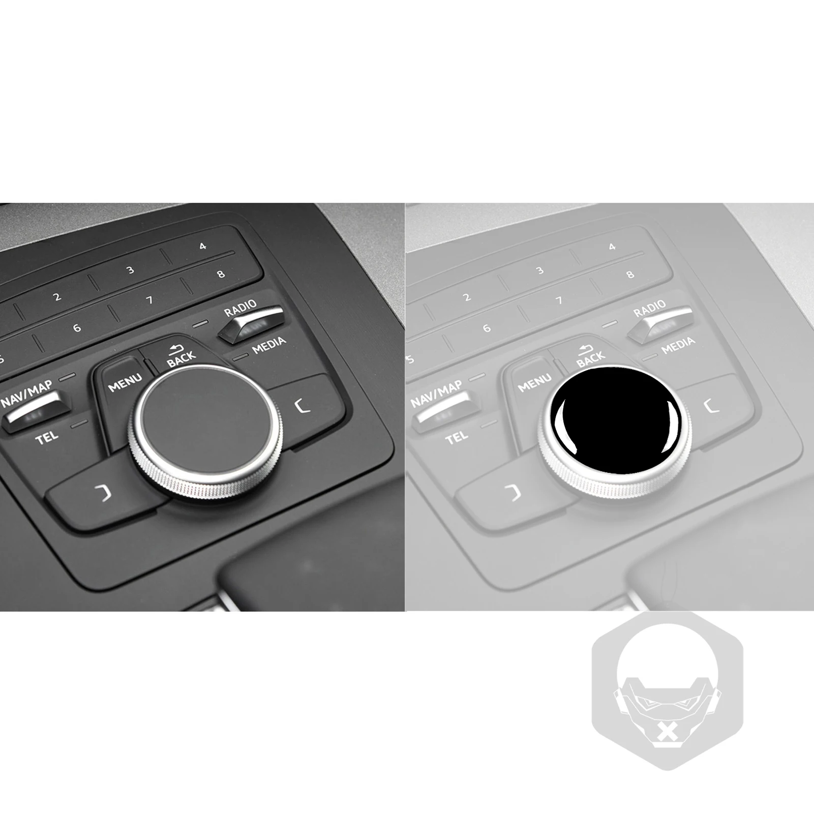 Car Interior Accessories Inner Door Lock Button Cover Console Dashboard Gear Shift Panel Plastic Sticker For Audi Q5L FY 2018+