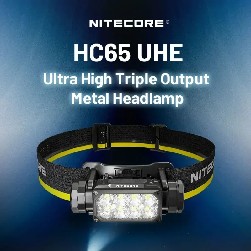 NITECORE HC65 UHE 2000Lumens Headlamp USB-C Rechargeable with White, Red, and Reading Lights Include Battery