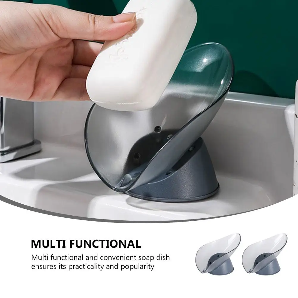 Caja de almacenamiento de jabón multifunción, soporte para etiquetas de aire de viaje, fregadero de cocina, estante Abs, 2 uds.