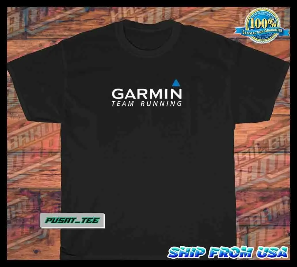 New GARMIN GPS Fitness Smartwatch American Funny Logo Men's T-Shirt Size S-5XL