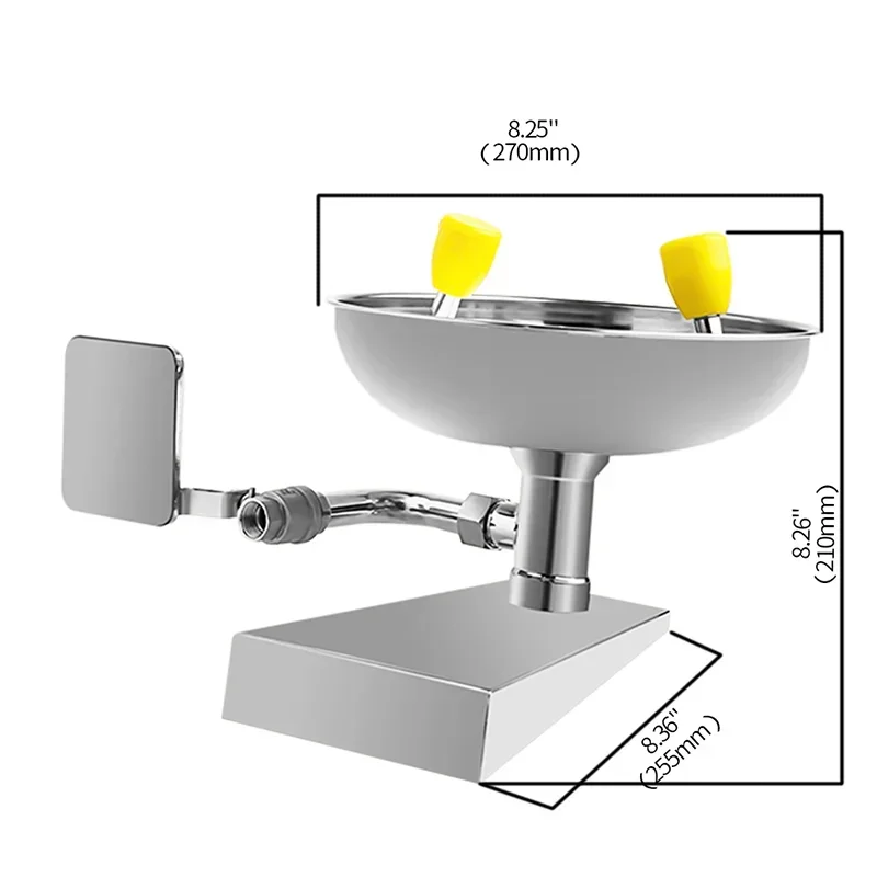 Modern Simplicity  Eyewash Station 304 Stainless Steel Emergency Eye Wash Manufacturers