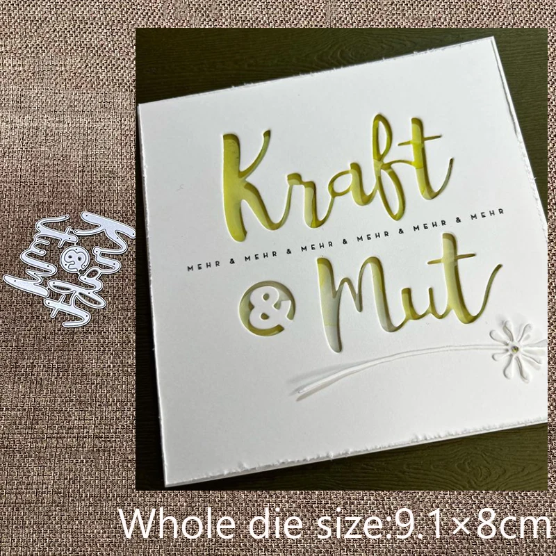 Neue Design Handwerk Metall schablone form Schneiden Stirbt Deutsch brief dekoration sammelalbum