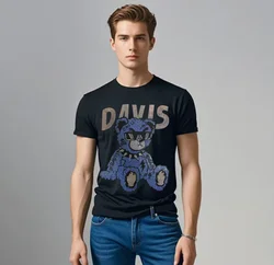 Plein ali brand Top Rhinestones Fashion Round Neck Top Male Top Tee Personality