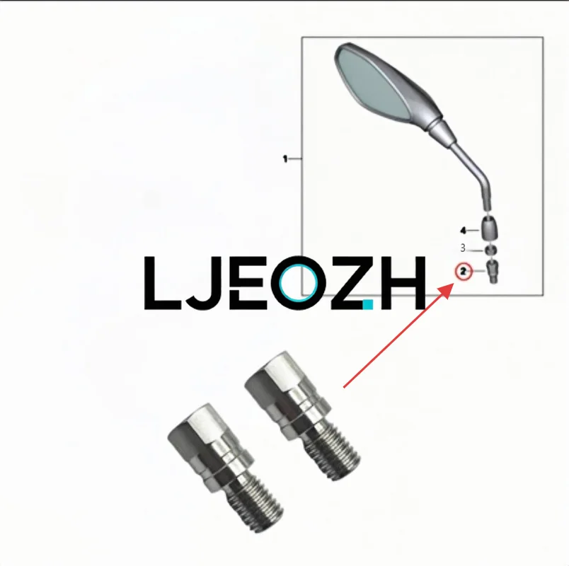 For  BMW Moto R1200R R1200GS Latte RnineT Rearview Mirror Transfer Screw Mirror Rod Fixing