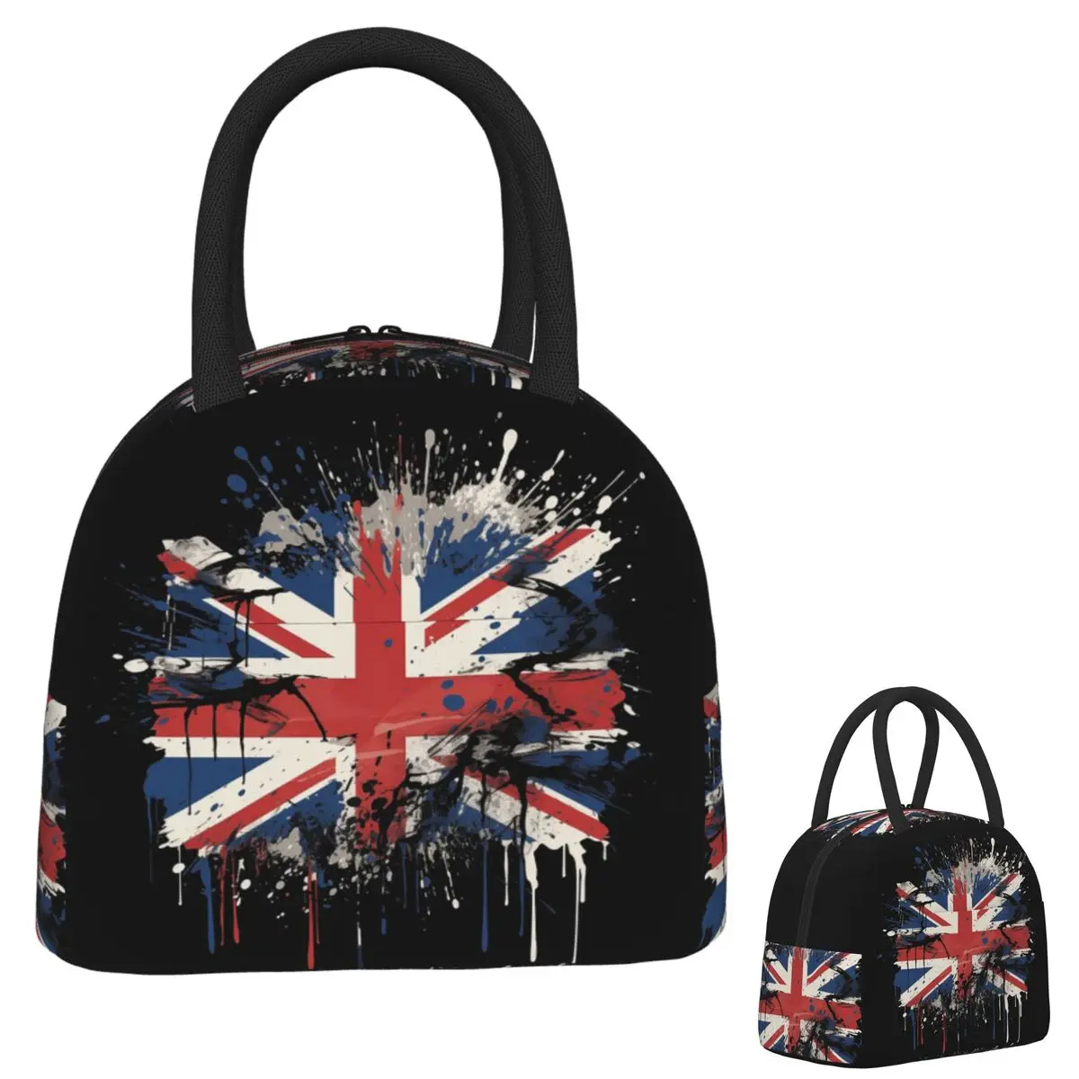 

Union Jack Flag Of The UK Insulated Lunch Bag for Women Children Portable Food Boxes Thermal Lunch Box Tote