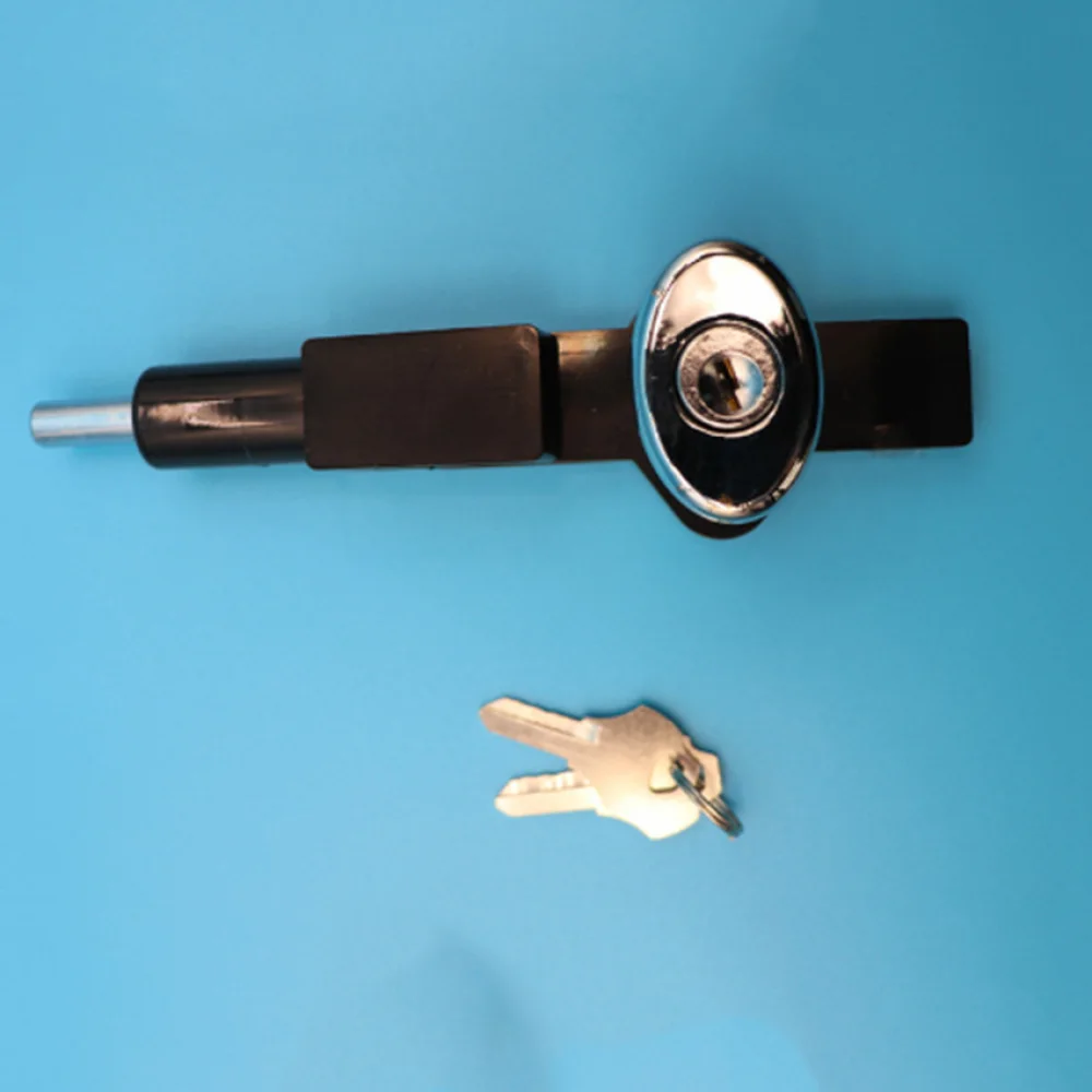 1 قطعة قفل ثلاجة مزدوج الباب مع مفاتيح الفريزر التجاري سبائك الزنك قفل مضاد للسرقة قفل قطع غيار الخزانة الباردة