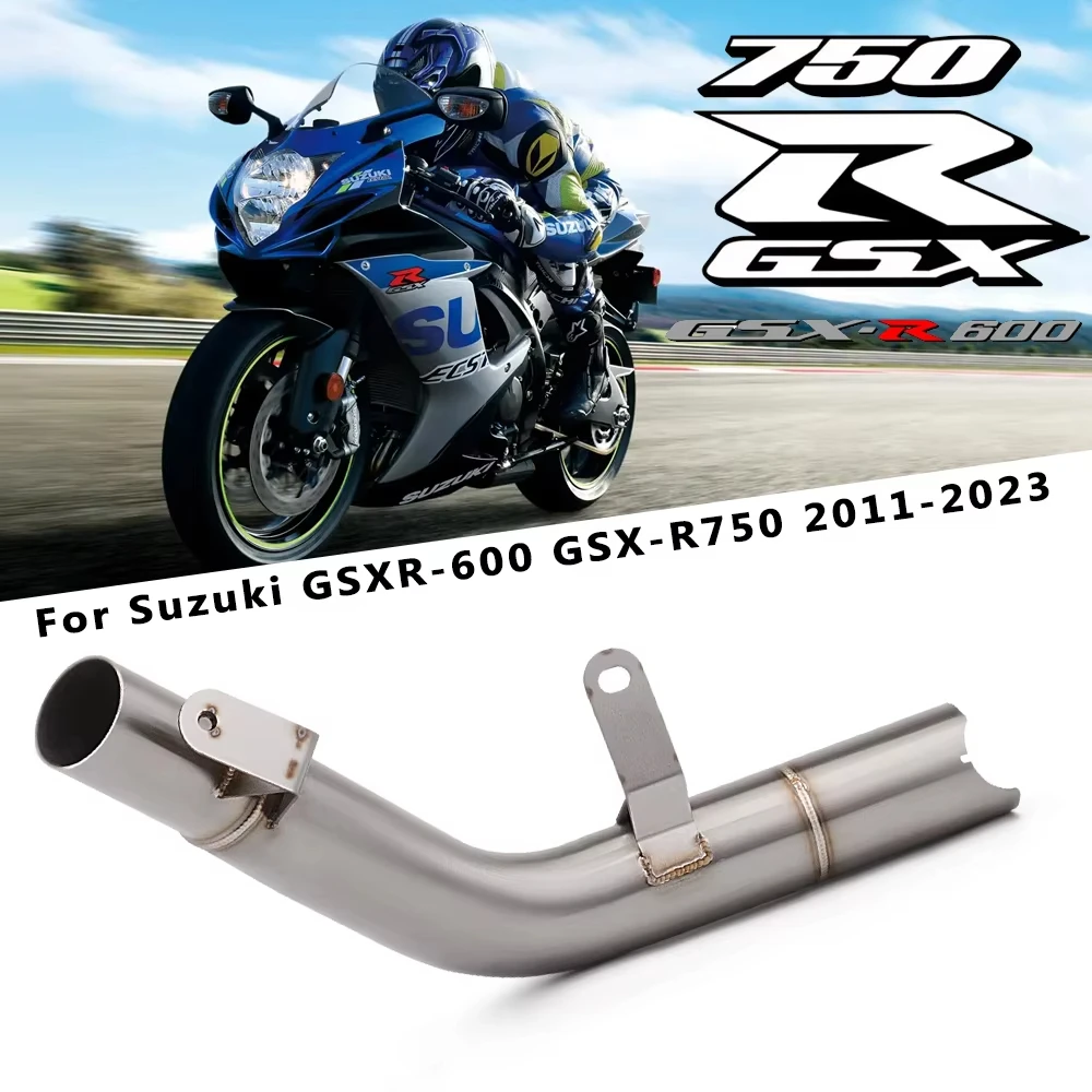 Motorrad Auspuff Escape Moto Mid Rohr Verbinden Original Schalldämpfer Für Suzuki GSXR-600 GSXR-750 GSXR600 GSXR750 2011-2023