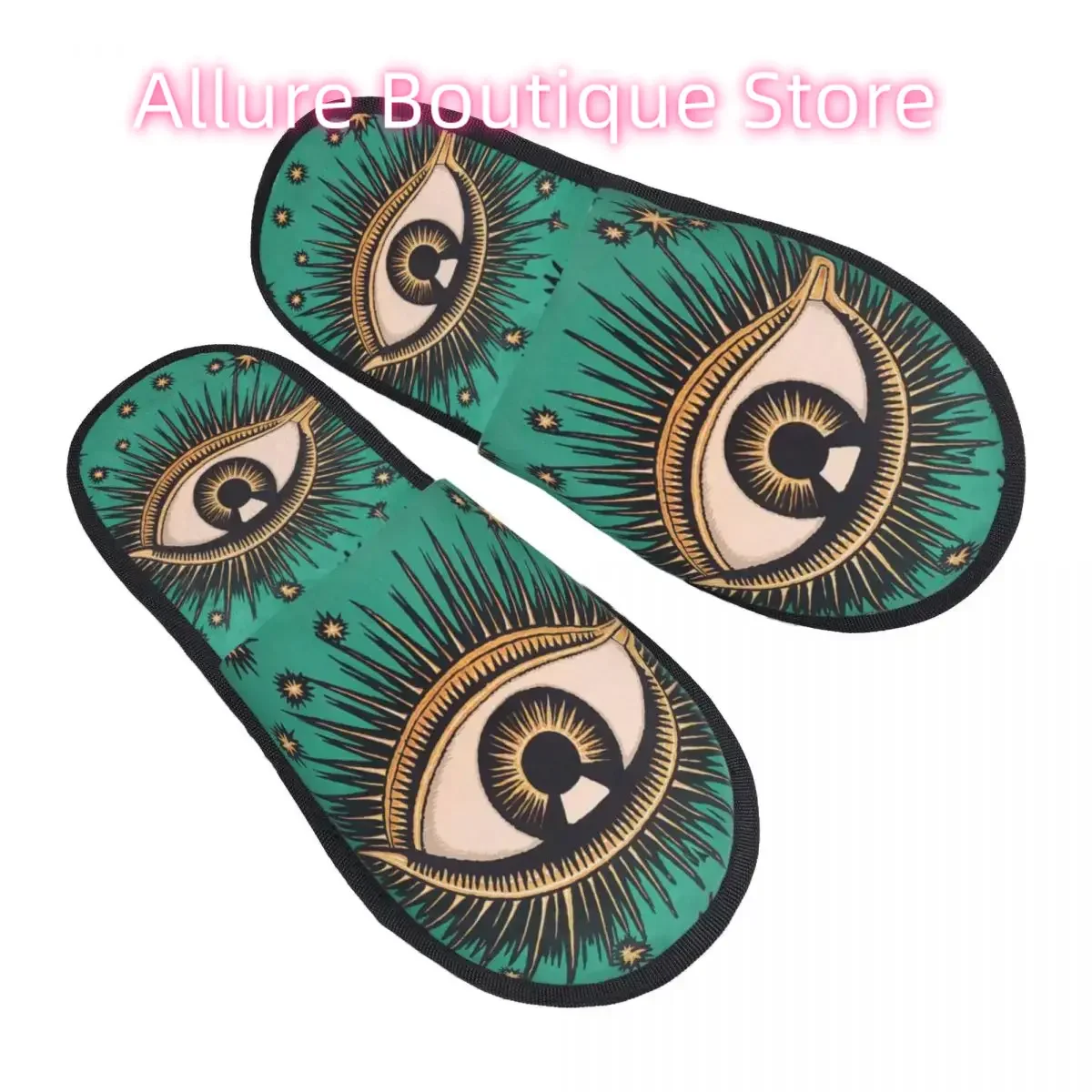 

Всевидящие домашние тапочки Eye Art, уютные теплые тапочки Evil Mystic Eyes из пены с эффектом памяти, пушистые тапочки с индивидуальным принтом, женская домашняя уличная обувь