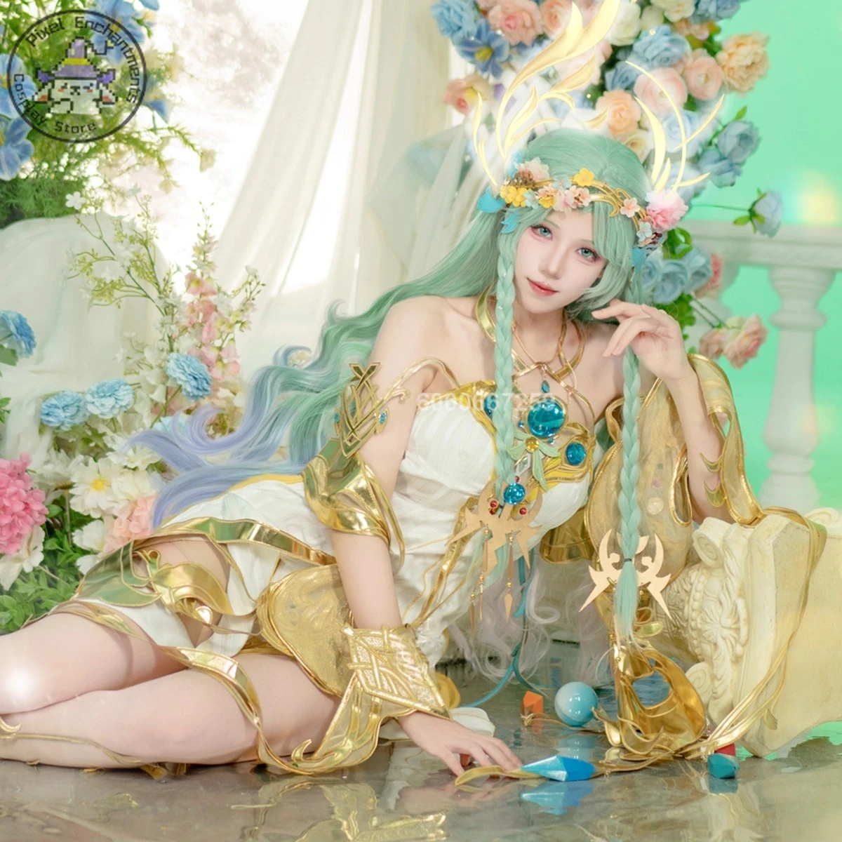 

Hot Game Honor of Kings Cosplay Blooming Flowers Costume Anime Diao Chan Role Playing Dress Outfit Women Adult Comic Con Outfit