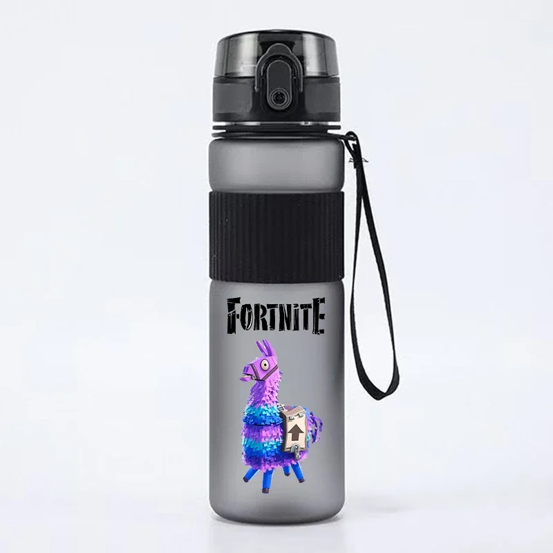 새로운 550ml Fortnites 물병 만화 게임 그림 인쇄 된 물병 소년 여름 스포츠 물병 어린이 생일 선물