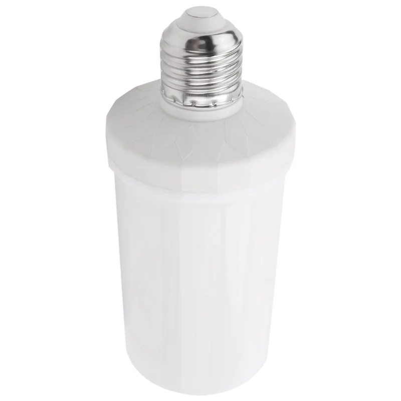 LED Flame Effect Light Bulb E27,Decorative Flickering Realistic Fire Lights Bulb,Festival Decoration Lamp,White-E