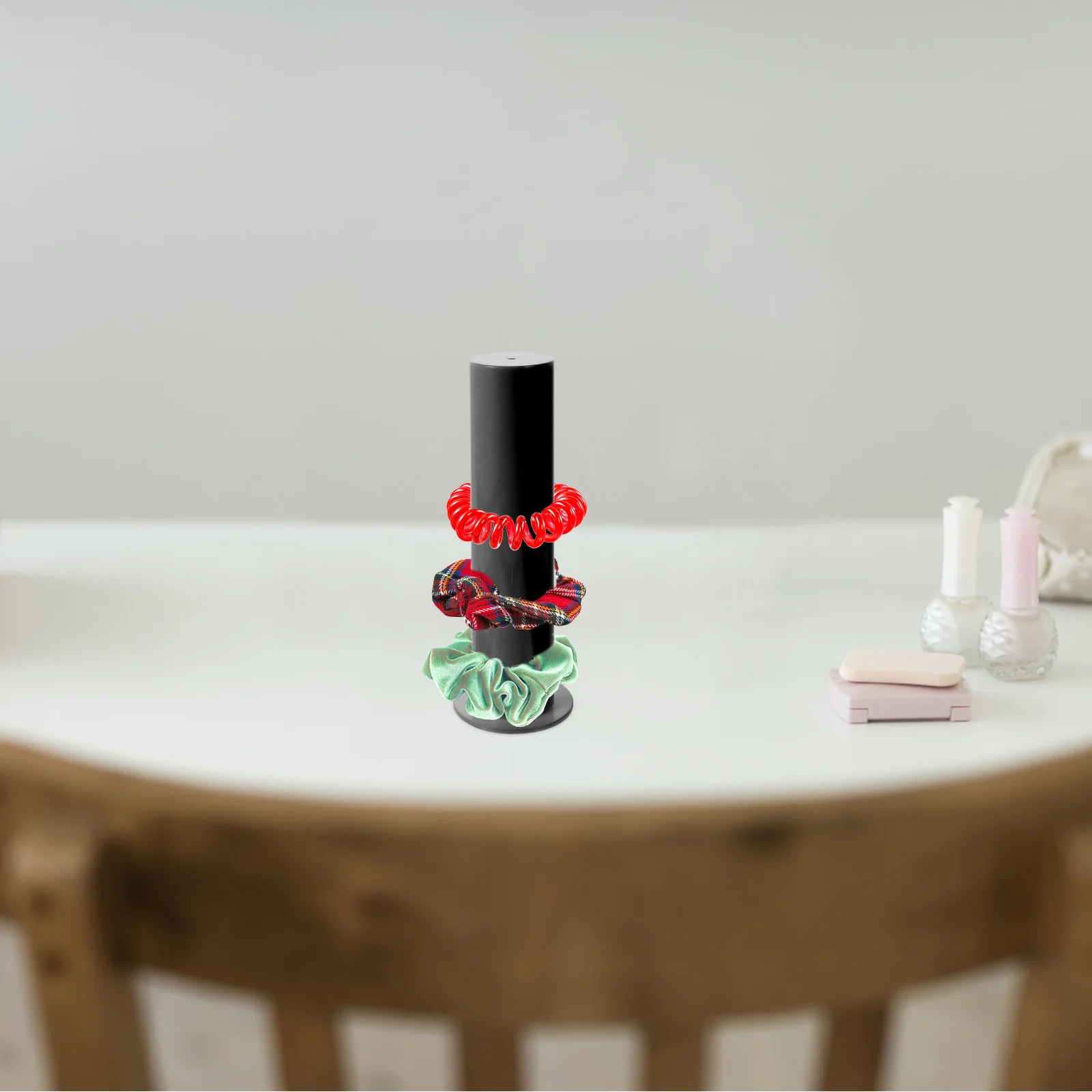 

Acrylic Scrunchie Holder Hair Tie Bracelet Organizer Jewelry Display Stand Storage Rack Accessory Display Tool