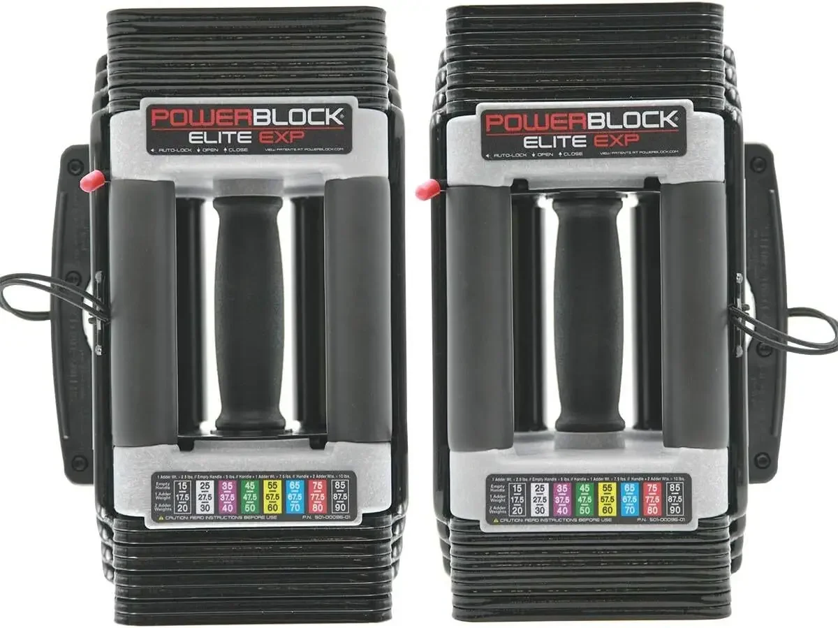 

Powerblock Elite EXP Регулируемый продается пар, сценический 1, 5-50 фунтов. Прочная стальная конструкция, инновационное оборудование для тренировок, универсальное