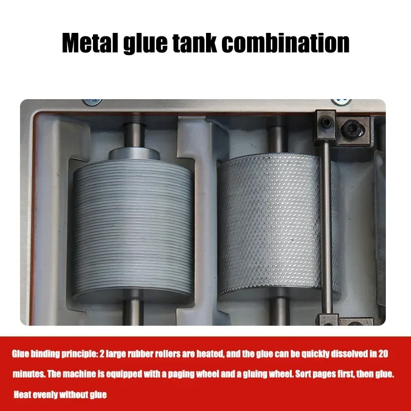 جديد كبير 460S صمغ يسيح بالحرارة ماكينة تجليد ملف كتاب A4 320 مللي متر اللاسلكية الغراء الساخن الموثق التلقائي التدفئة الكهربائية ملزمة ماك