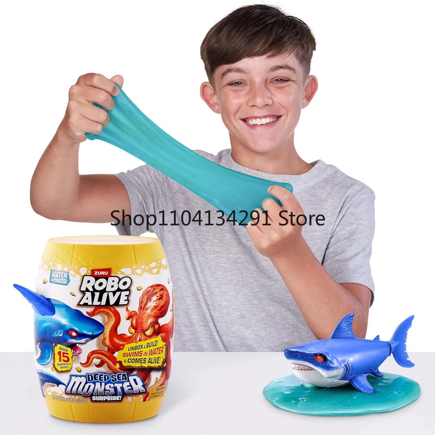Nouvelle Surprise ZURU Robo Alive série bionique monstre de la mer profonde Megalodon requin nouvelle tendance jouer boîte aveugle enfants jouet garçon cadeau
