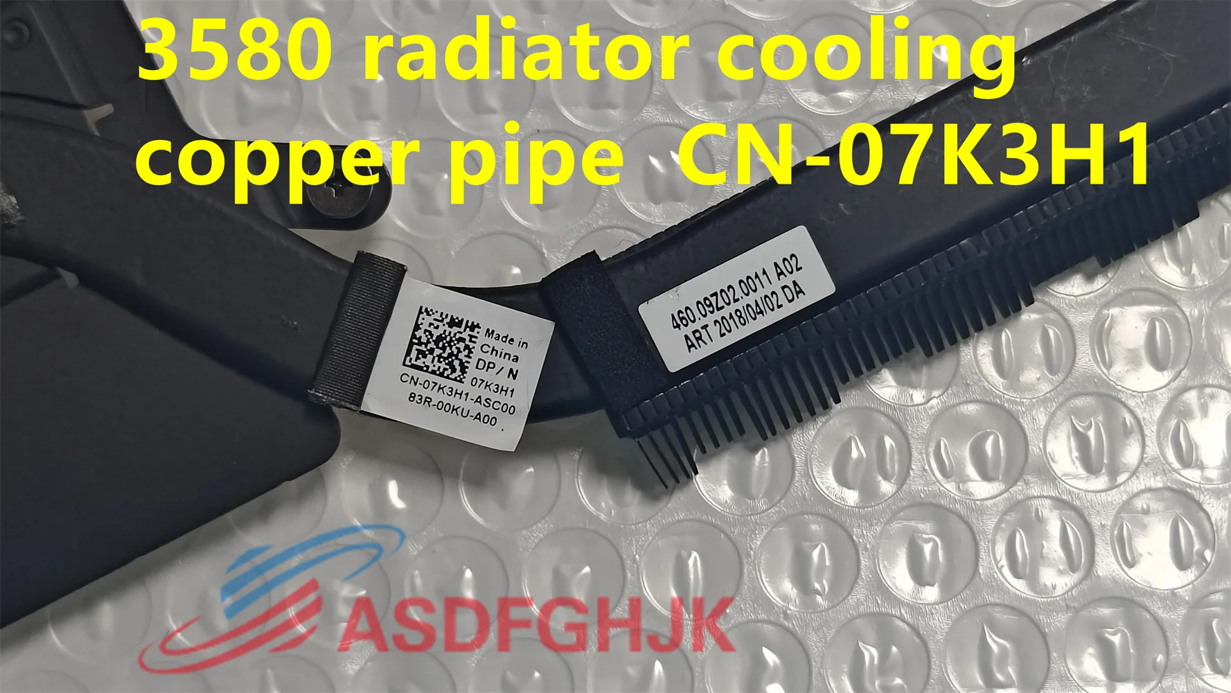 Original 07K3H1 for Dell Latitude 3480 3580 laptop Independent radiator cooling copper tube CN-07K3H1 Good appearance