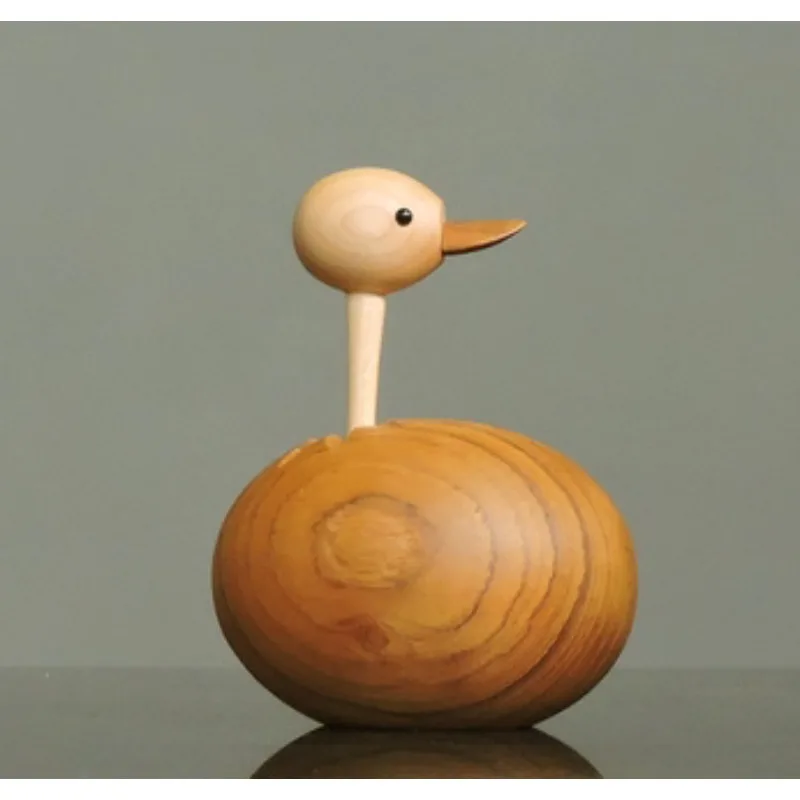 Wind Car Interior Toys Creative Wooden Handicrafts Small Ornaments Solid Wood Animal Home Decoration