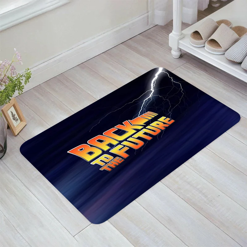 

Back To The Future Floor Mat Room Mats Carpets Carpet Entrance of House Rugs Home Balcony Kitchen Rug Foot Doormat Door Bathroom