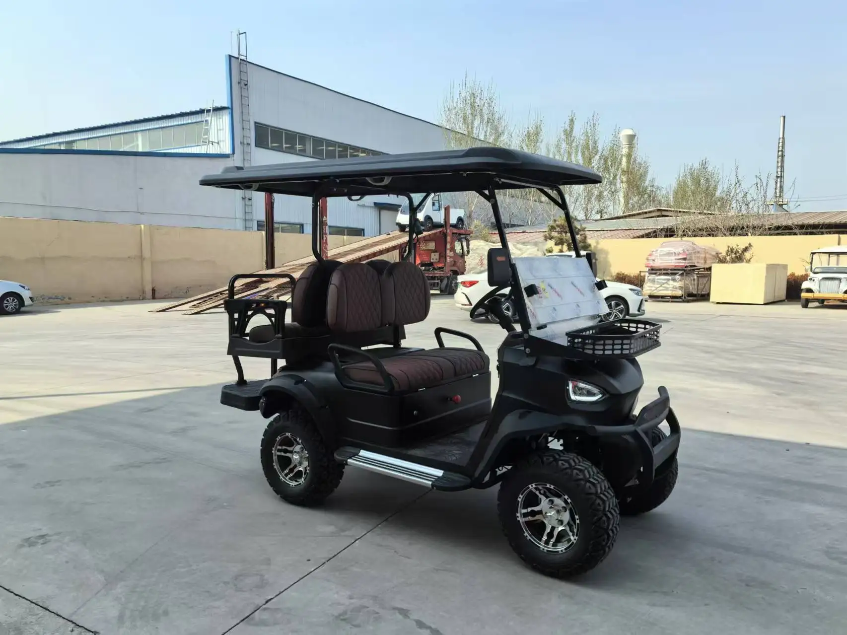 

Эргономичный электрический экскурсионный автомобиль, 4-колесная низкоскоростная тележка для гольфа для живописных зон и парков