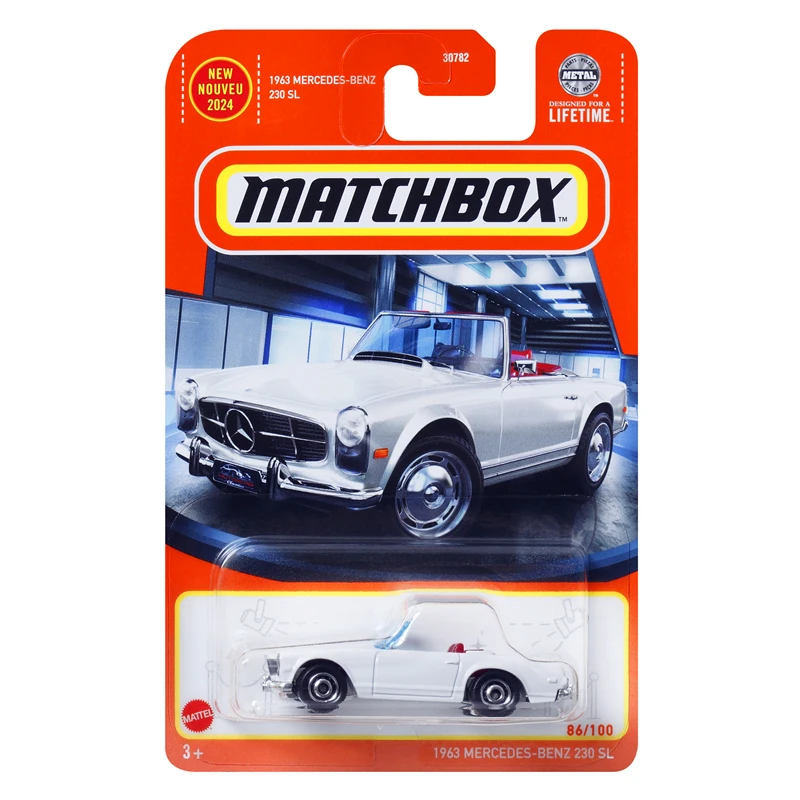 Mattel Matchbox Car Diecast 1/64 Toys for Boys Ducati Motorcycle Citroen AMI Benze CLA Volkswagen Golf Ford Police Model Gift