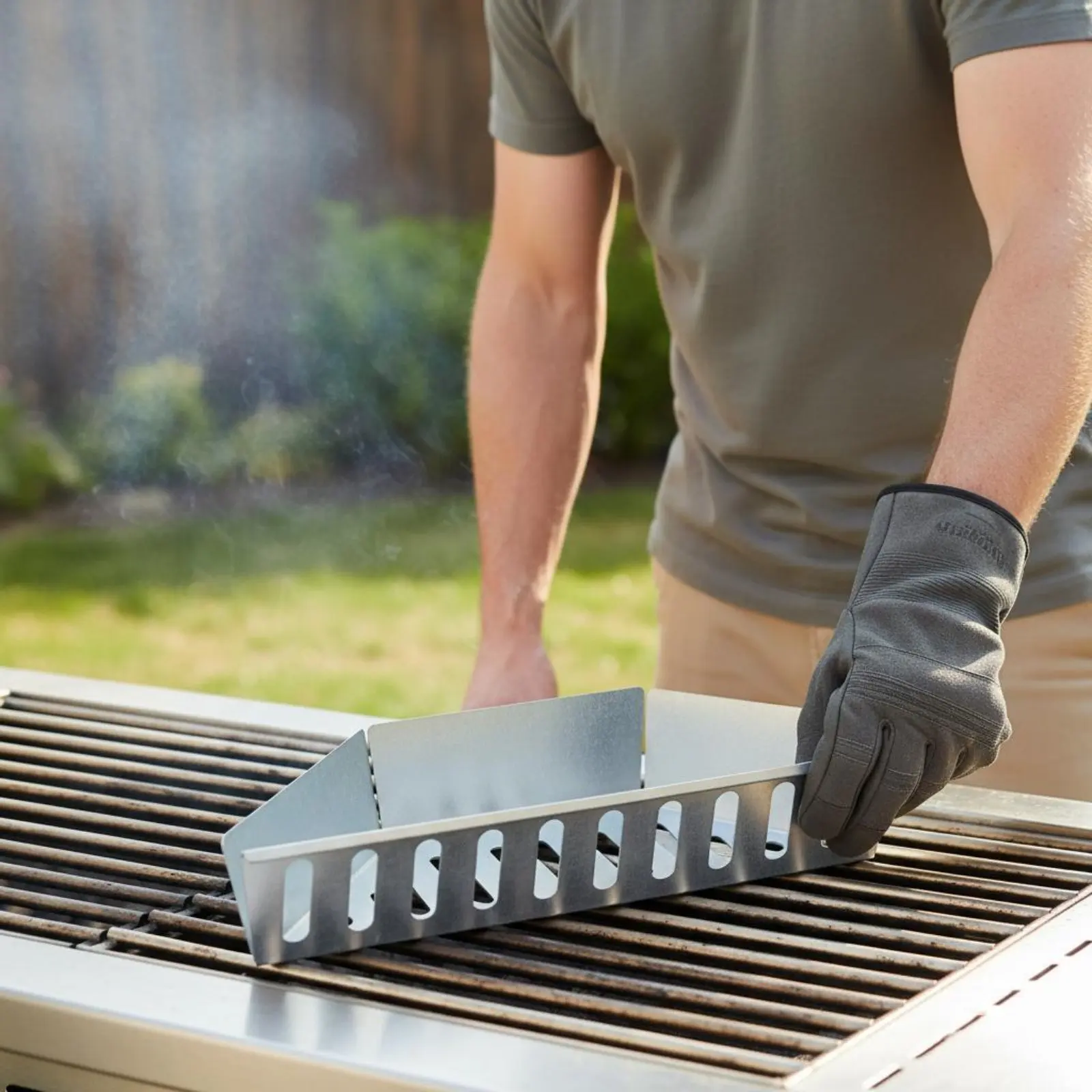 Charcoal Basket Galvanized Steel BBQ Charcoal Basket Barbecue Tool Heavy Duty Outdoor Cooking Gear Large Capacity