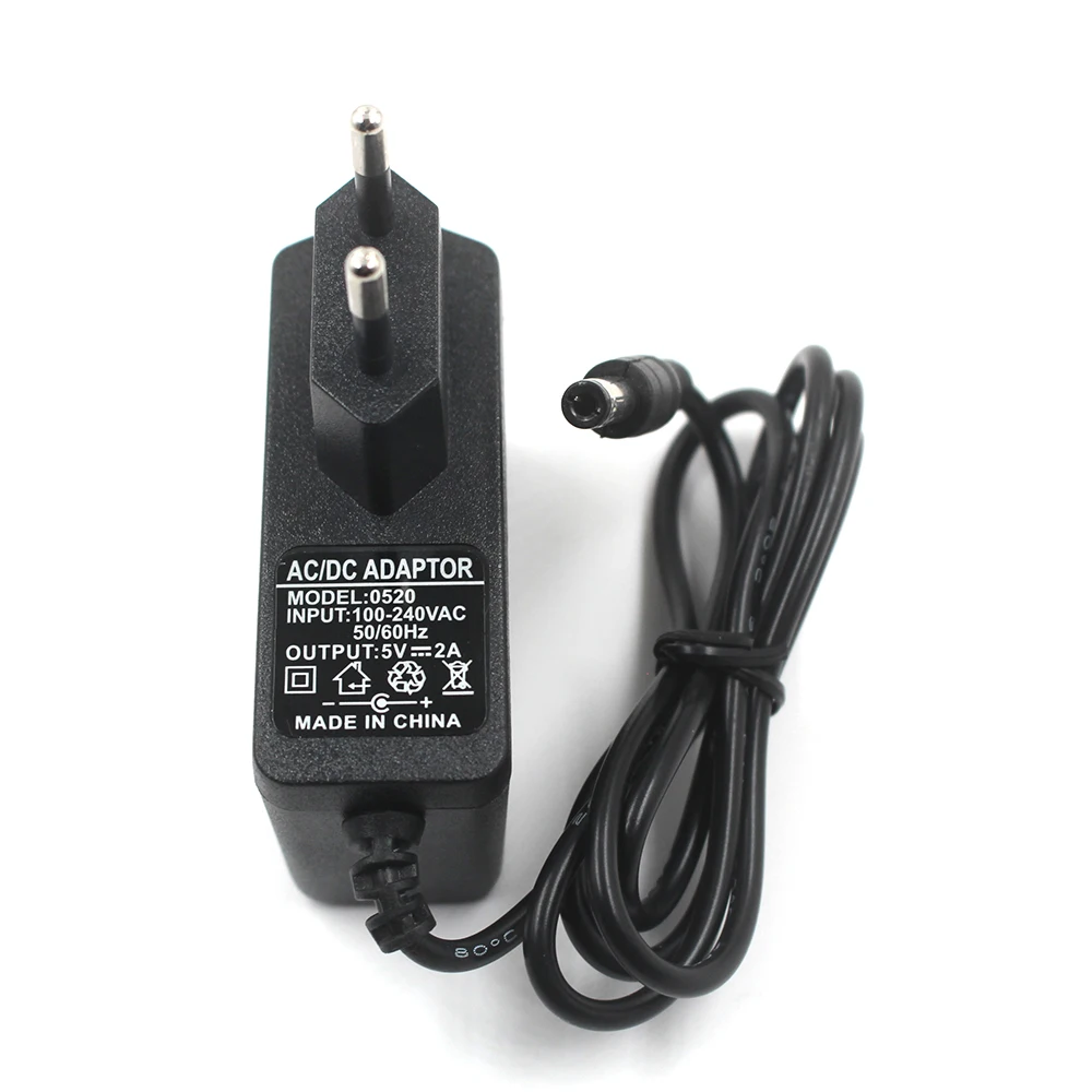 EU US 5V 2A 1000ma power supply charger power adapter 5 V Volt For electronic clock alarm clock