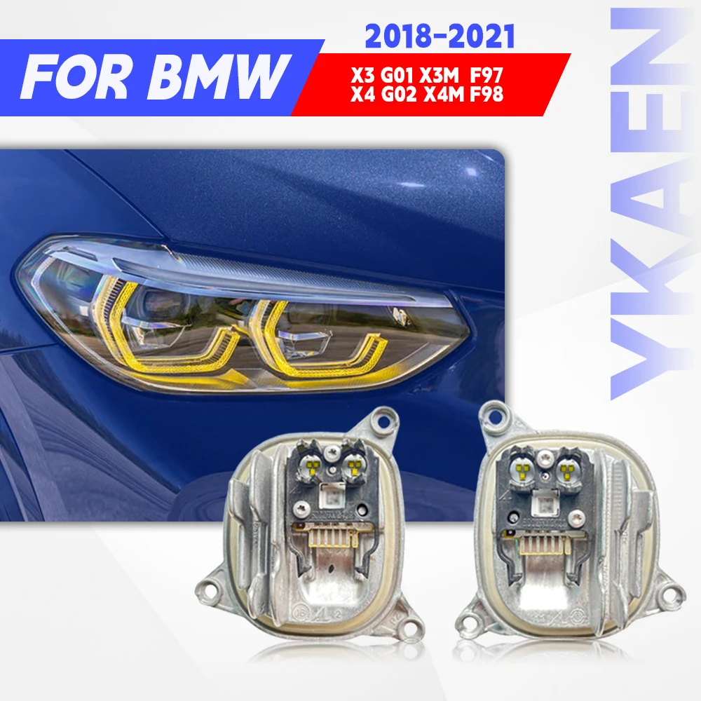 

Белый дневной ходовой свет, светодиодный модуль Angel Eye DRL 63117466107 7466108 для BMW 18-21 X3 G01 X3M F97 X4 G02 X4M F98 Адаптивный