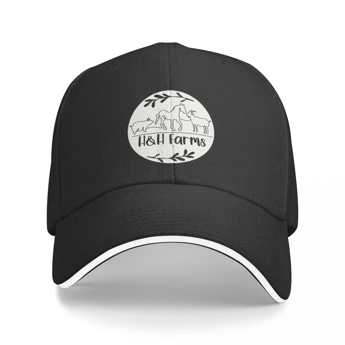 

H and H Farms Baseball Cap Golf Beach Bag Thermal Visor Wild Ball Hat Women Caps Men's