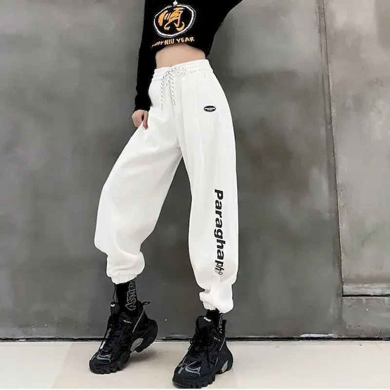 Frauen Hosen Japanische Breite Bein Harem Hosen Persönlichkeit Gebraten Straße Alle-spiel Dünne Street Dance Sport Hosen Dünne Jogginghose