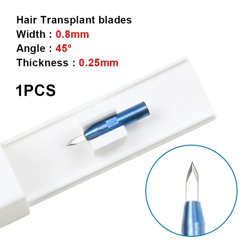 Sapphire Blade Haartransplantatie Implanter Pen Dubbele rand Sapphire Hair Implant Blade Haarsupplement