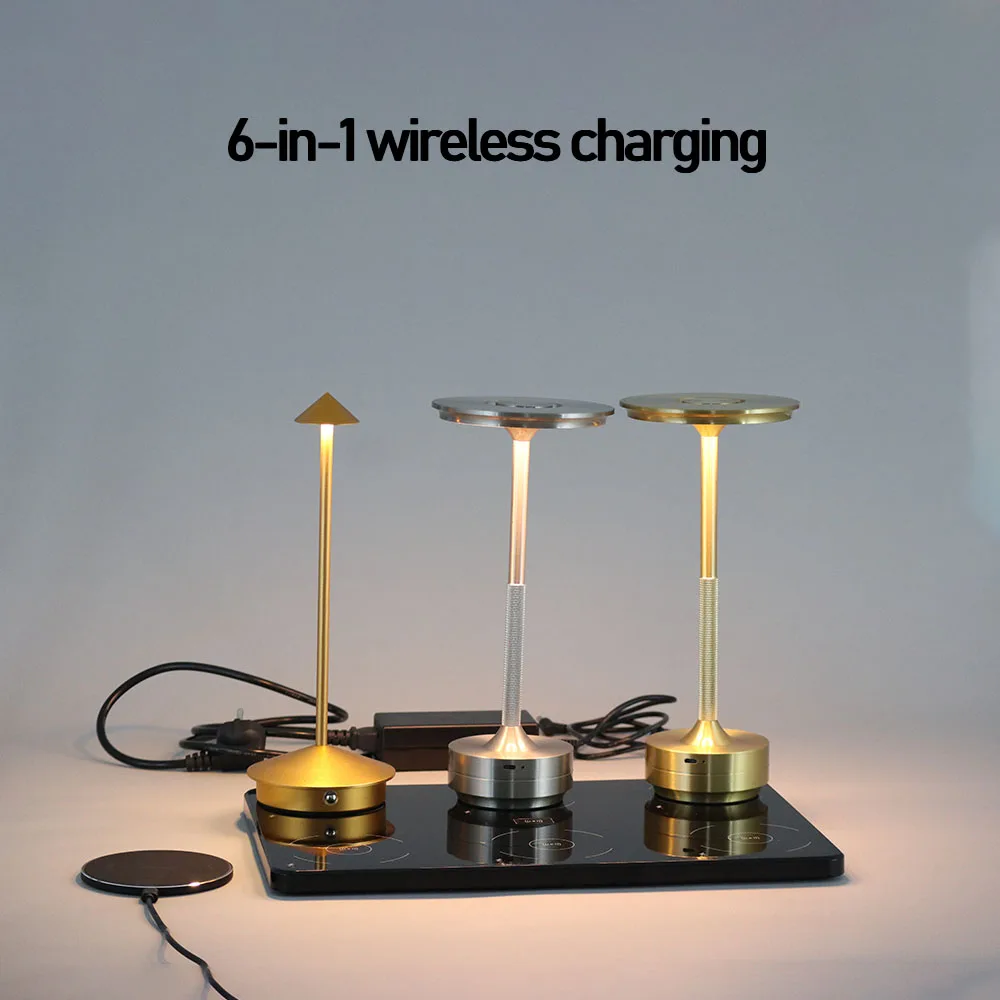 Hotel Rechargeable Table Lamp Creative Dining Touch Led Bar Coffee Pina pro Table Lamp Lampada Da Tavolo Decorative Desk Lamp