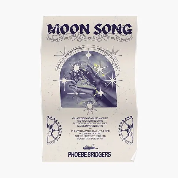 Moon Song Phoebe Bridgers  Poster Home Vintage Painting Room Decoration Mural Modern Funny Decor Wall Print Picture Art No Frame