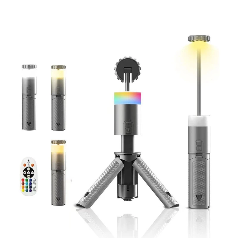 

Outdoor portable multi-function retractable camping light supports mobile phone charging and long battery life