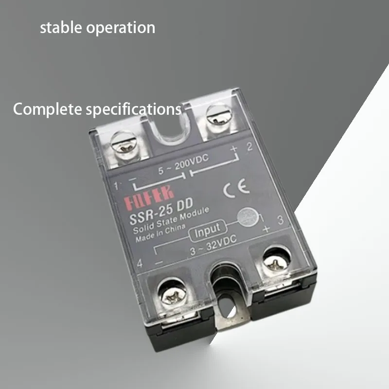 Single Phase Solid-State Relay DC to AC 220V 380V SSR-40DA 25A 50A Contactless Switch Industrial Control Module for HVAC Equipme