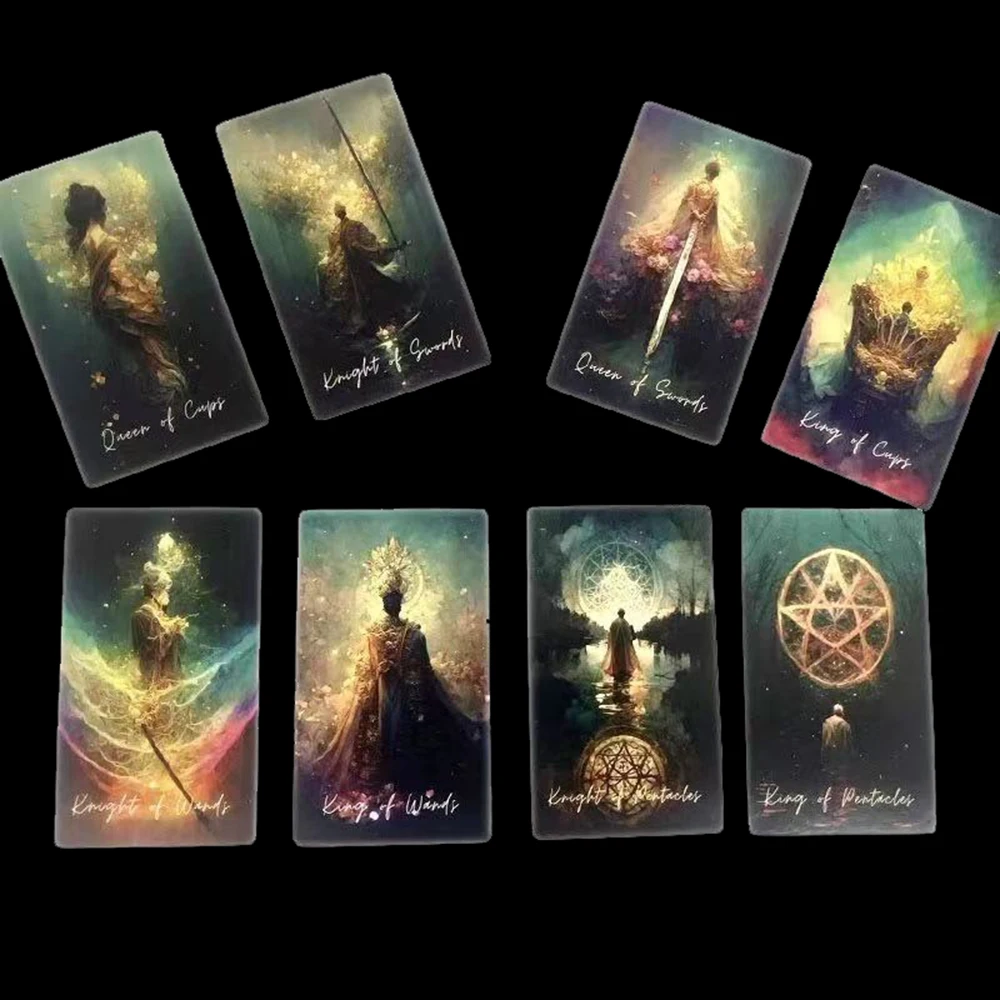 12x7CM Lune de L’Univers Tarot decks ever come Each card is a colorful work of art with Guide Book Divination12x7cm Golden