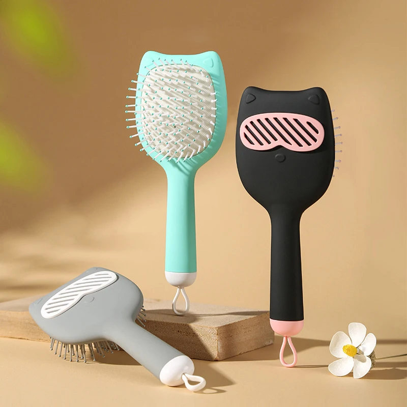 

Air Cushion Comb Scalp Massage Women's Special Fluffy Long Hair High-value Big Face Cat Portable Anti-static Air Cushion Comb