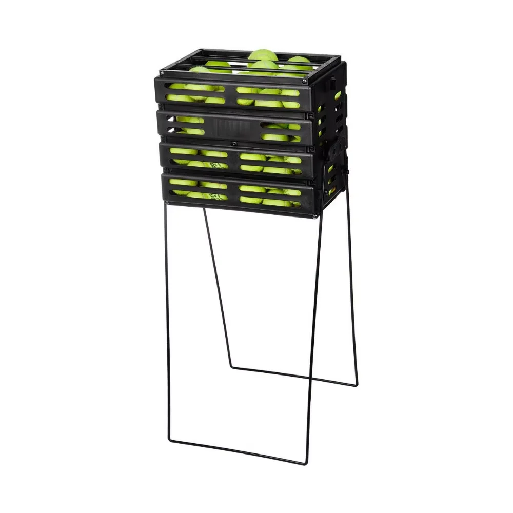 Professional Tennis Training Basket Set Includes 72 or 55 Balls for Coach, Club & Personal Practice Portable Ball Hopper